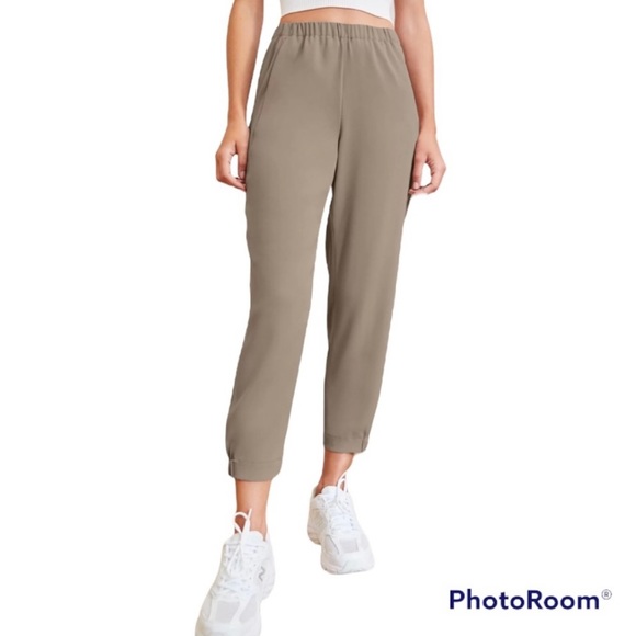 Aritzia Babaton Grey-Taupe High Rise Harvey Joggers Womens 4 - Picture 1 of 11